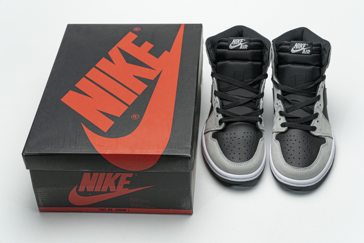Air Jordan 1 Shadow 2.0 Black Light Smoke Grey 555088-035
