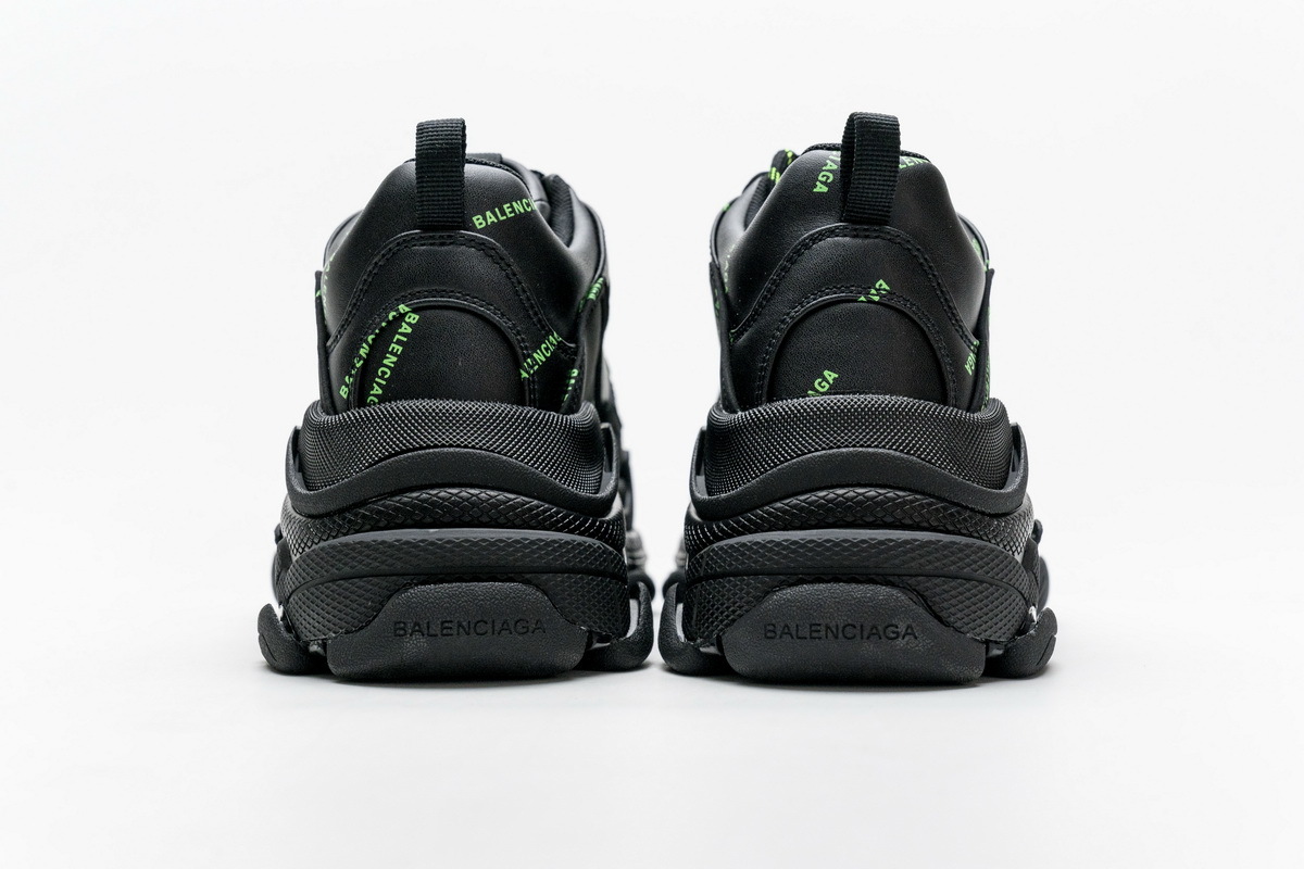 Balenciaga Triple S Letter Fluorescent Yellow 524039 W2FA1 7633