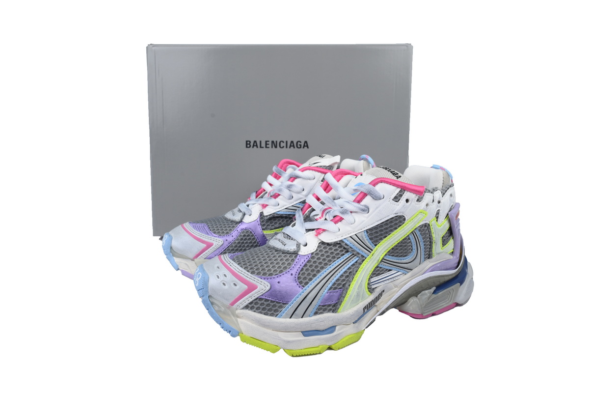 Balenciaga Runner Sneaker Pink Blue Purple 772767 W3RNY 0361 - ogsneaker