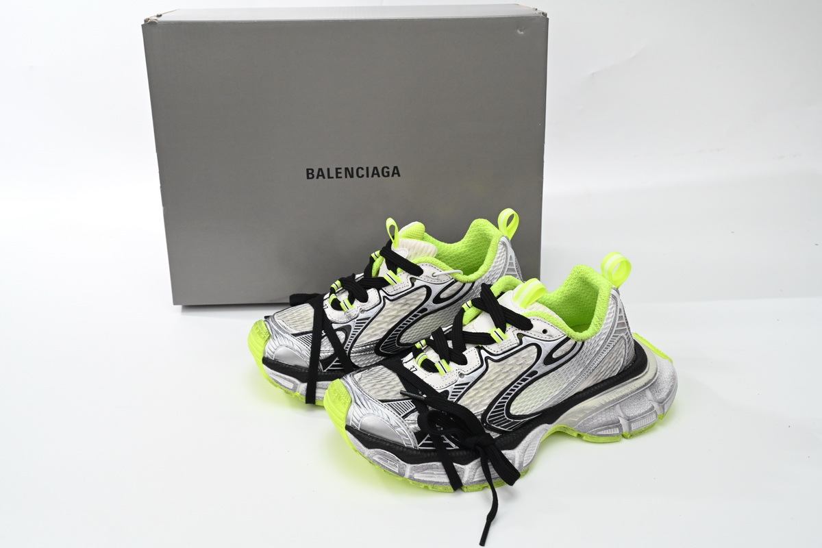 Balenciaga 3XL Sneaker in Black And White Yellow 734734 W3XL6 9031