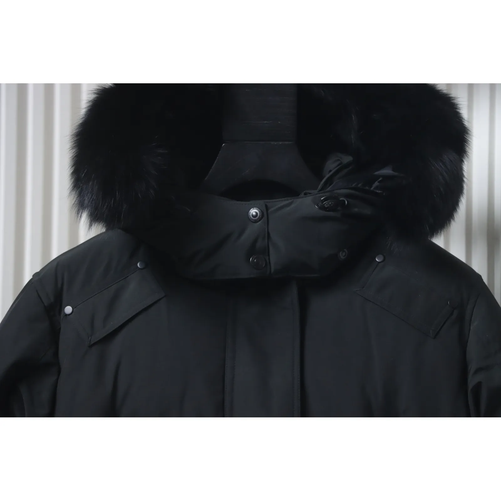 Moose Knuckles Onyx Shearling Big Rider Parka Black