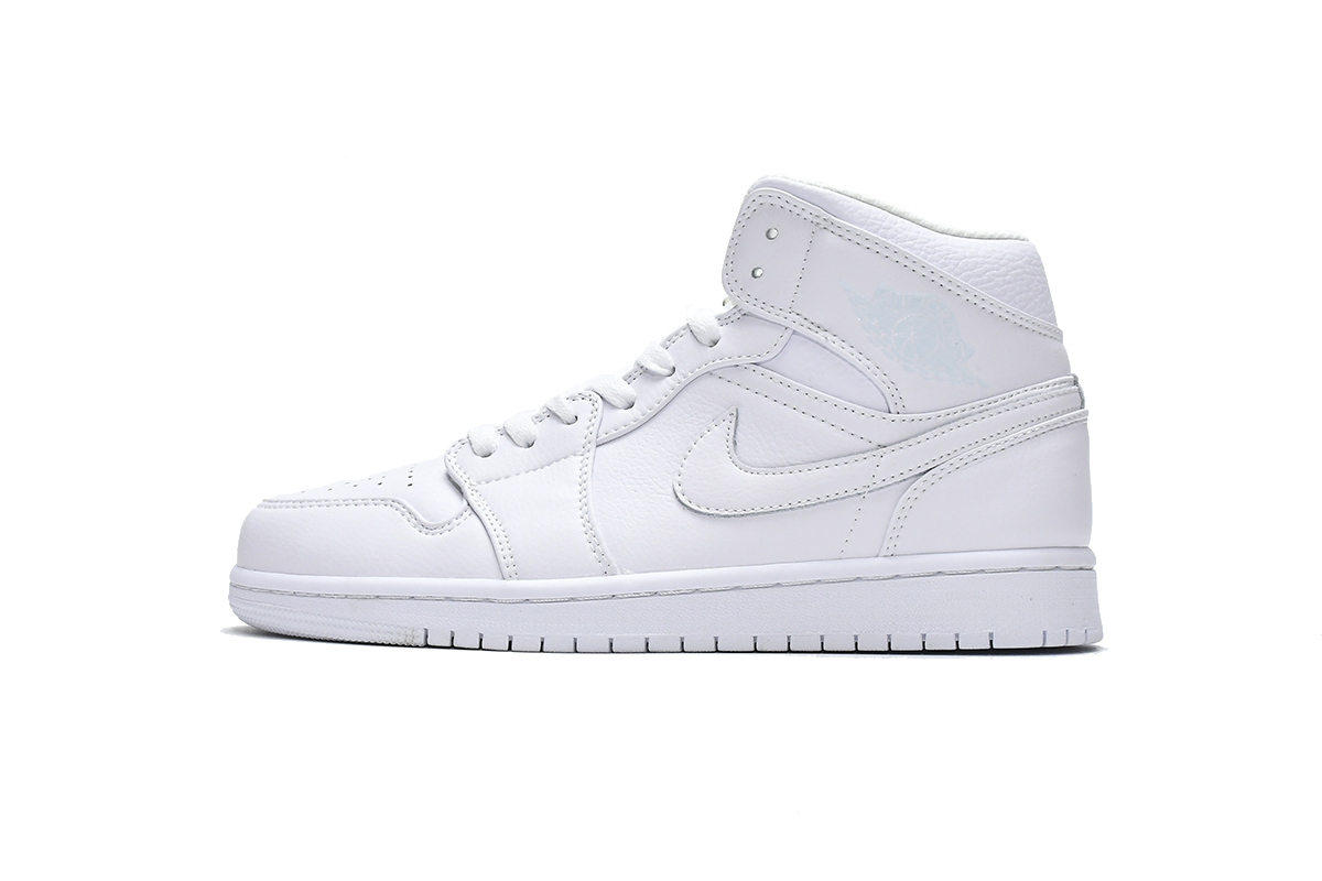 Air Jordan 1 Mid White  554724-129