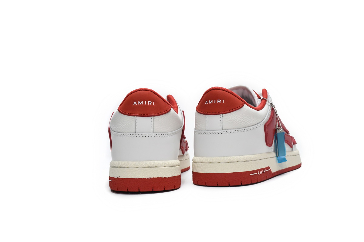 Amiri Skel Top Low White Red