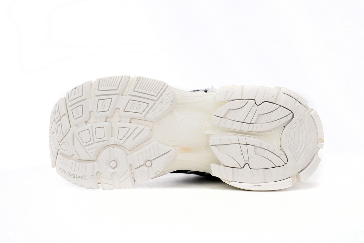Balenciaga Runner White And Black Characters 677402 W3RBQ 9010