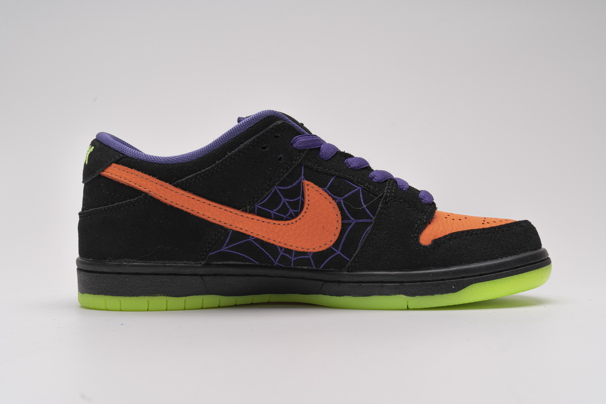 Nike SB Dunk Low Night Of Mischief Halloween Black and Orange BQ6817-006