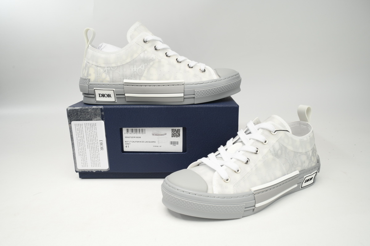 Dior B23 HT Oblique Low Rank Silver Gray 3SN272ZIR 16536