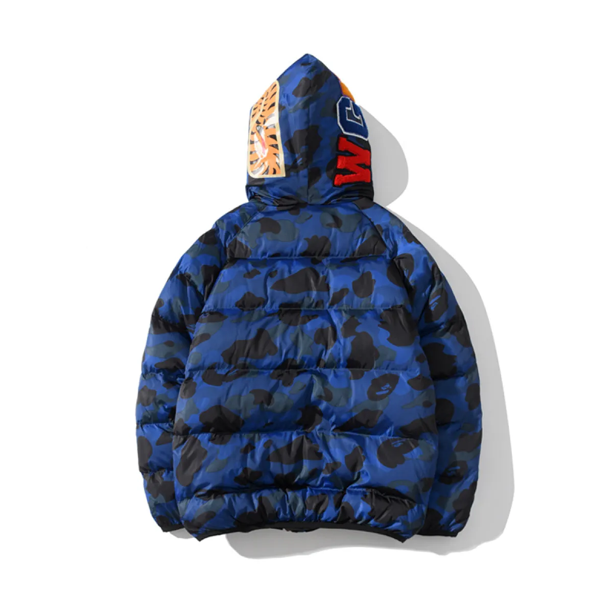 Bape Shark Parka Jacket Red & Yellow & Blue