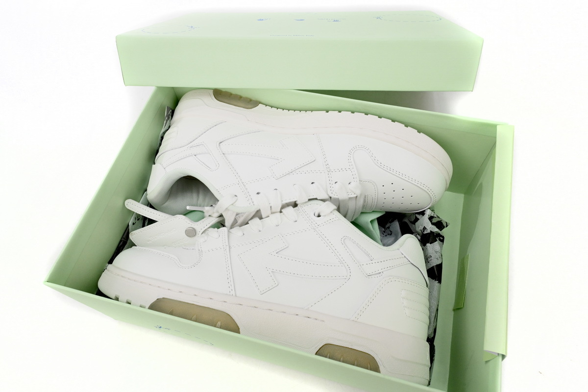 OFF WHITE Out Of Office OOO Low Tops Triple White OMIA189 C99LEA00 10100