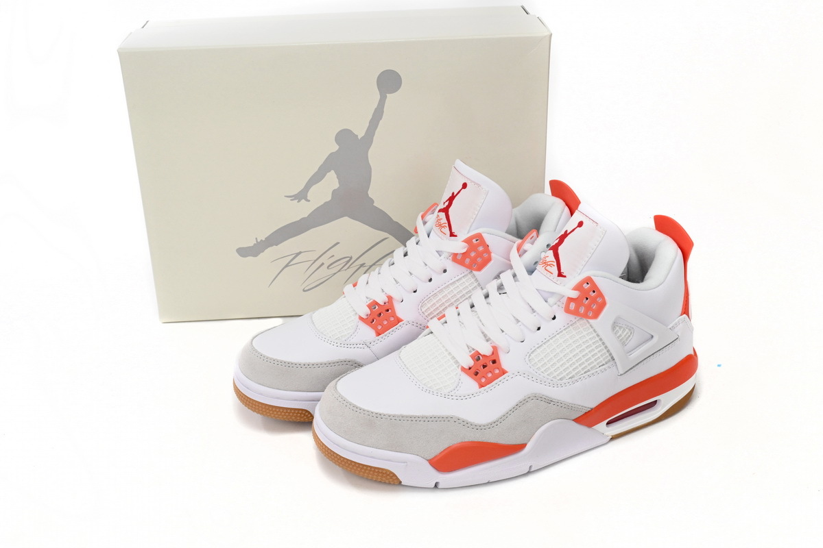 Air Jordan 4 White Orange DR5415-108 D15-108R54