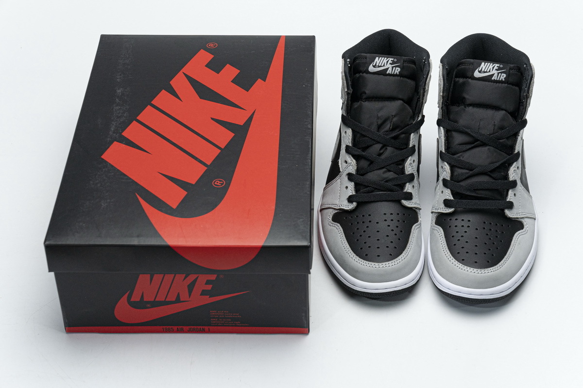 Air Jordan 1 Shadow 2.0 Black Light Smoke Grey 555088-035
