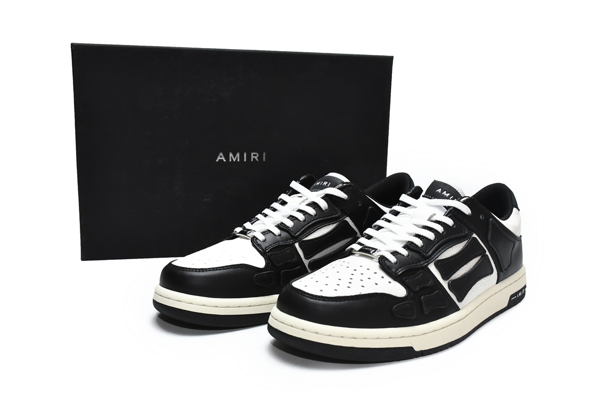 Amiri Skel Top Low Black White