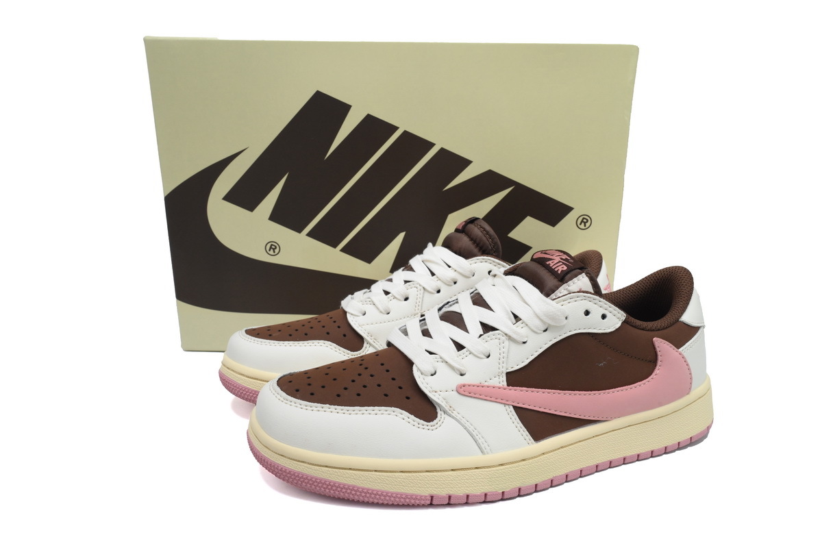 Travis Scott x Air Jordan 1 Low OG SP Dark Pony Pink DZ4137-206