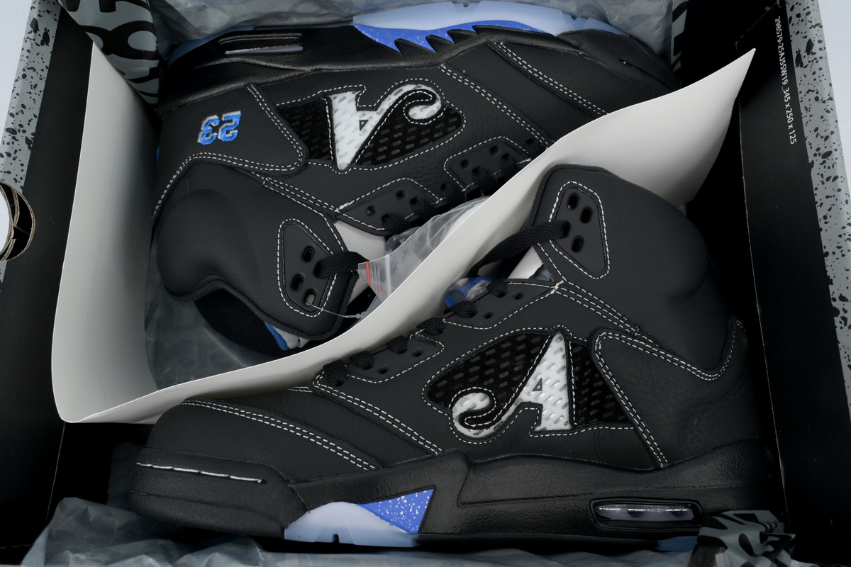 Awake NY x Air Jordan 5 Retro Black Racer Blue DV4982-004