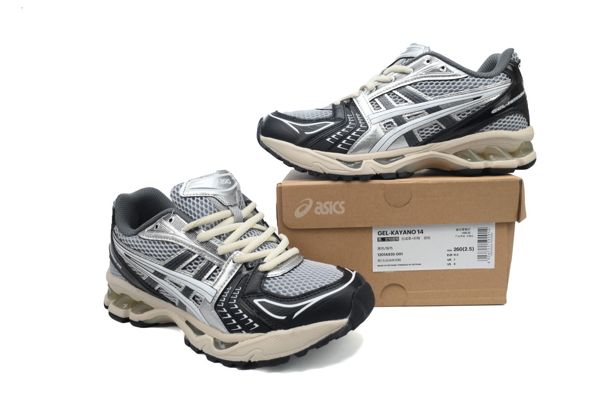 ASICS Gel-Kayano 14 Black Glacier Grey Silver 1201A935-001