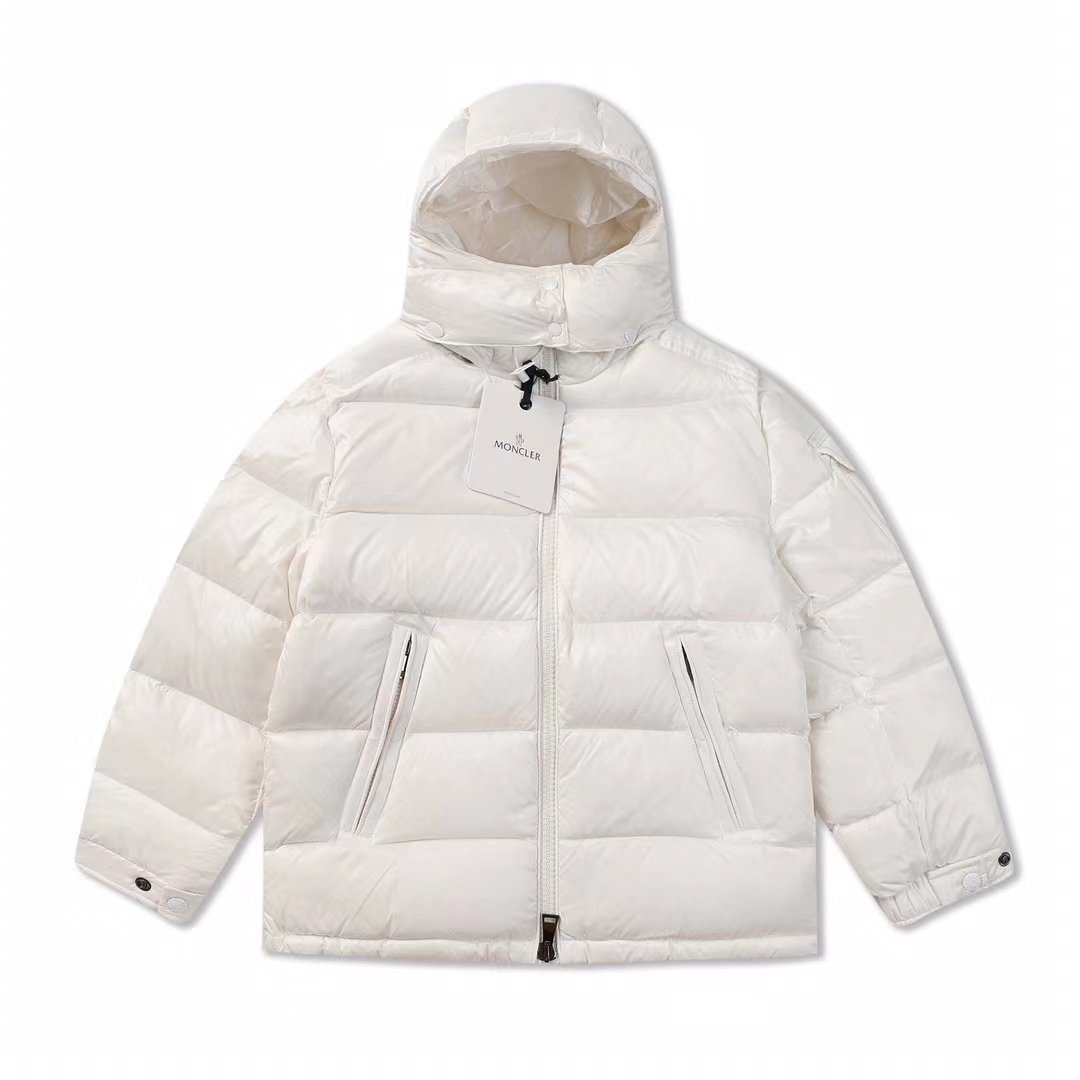 Moncler Maya Short Down Jacket Green White Pink MM020