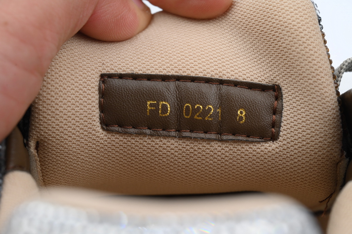 Louis Vuitton Trainer Khaki Camouflage Rhinestone