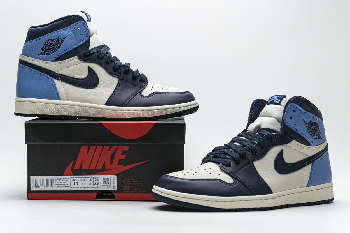 Air Jordan 1 Retro High OG Obsidian University Blue 555088-140