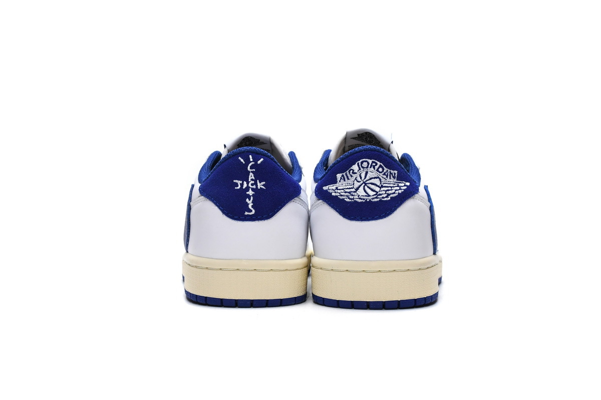 Travis Scott x Air Jordan 1 Low Blue Bottom Barb DM9868-218