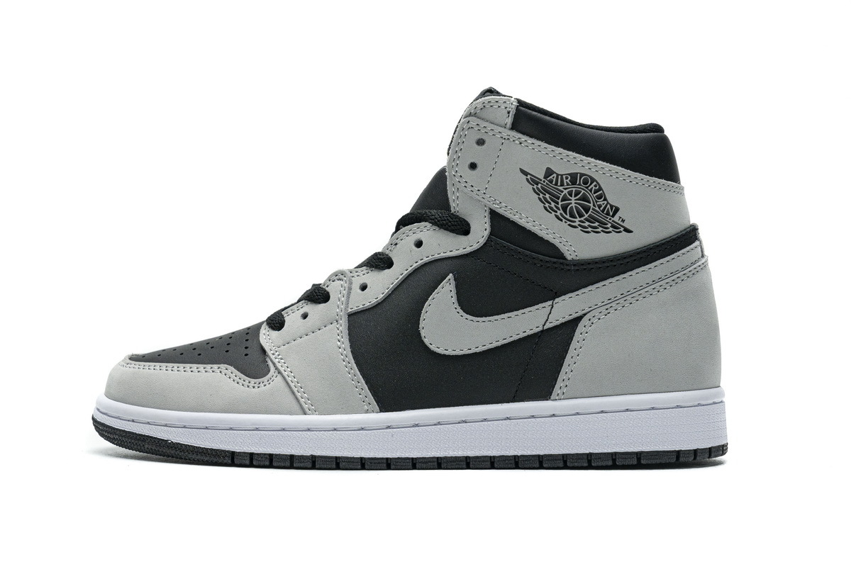 Air Jordan 1 Shadow 2.0 Black Light Smoke Grey 555088-035