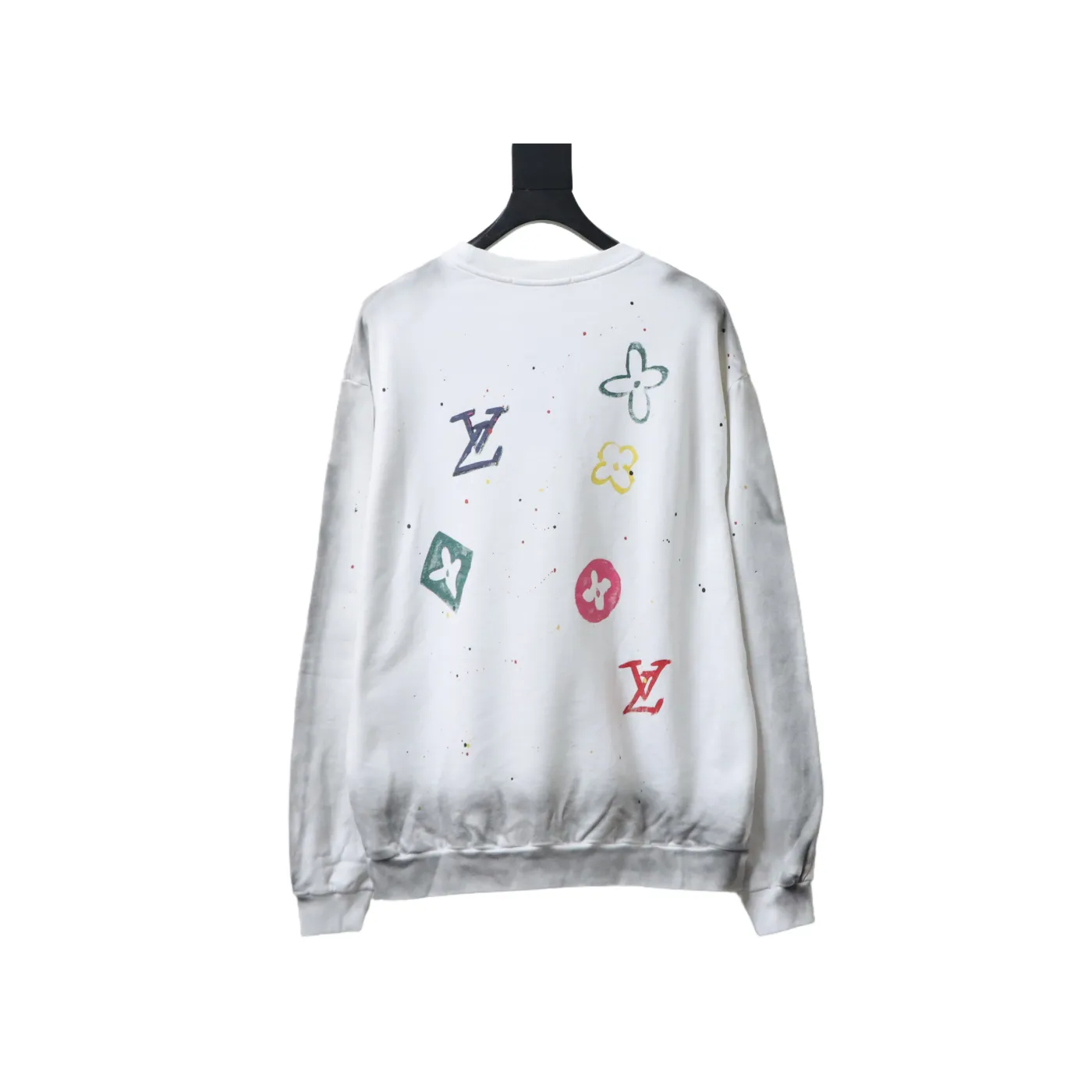 Louis Vuitton Graffiti Crew Neck Sweatshirt White - ogsneaker