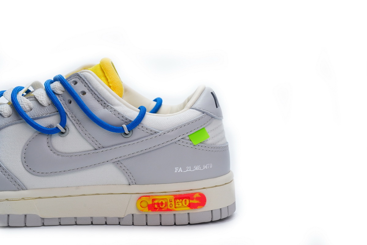 OFF WHITE x Nike Dunk SB Low The 50 NO.10 DM1602-112