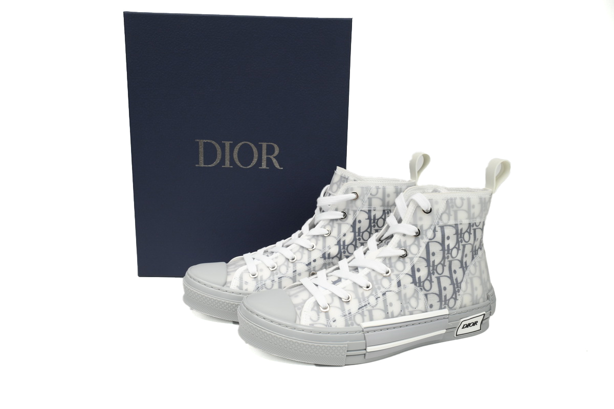 Dior B23 HT Oblique Transparency High White Blue Gray 3SN272ZIR 16536