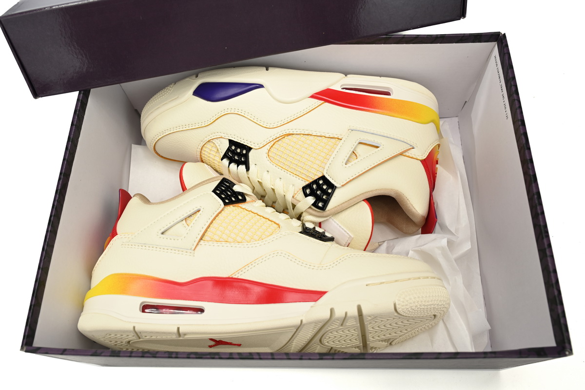 J Balvin x Air Jordan 4 White Blue Red FN0344-901