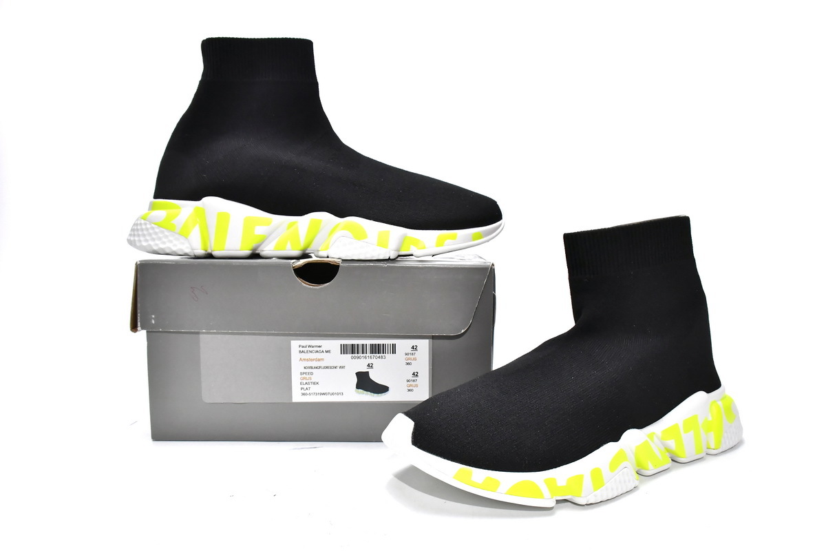 Balenciaga Speed Trainer Black Green