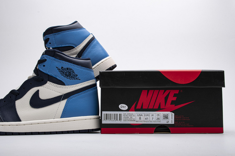 Air Jordan 1 Retro High OG Obsidian University Blue 555088-140