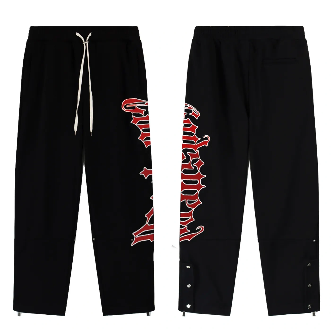 Godspeed OG Logo Black Sweatsuit Red Letter Print