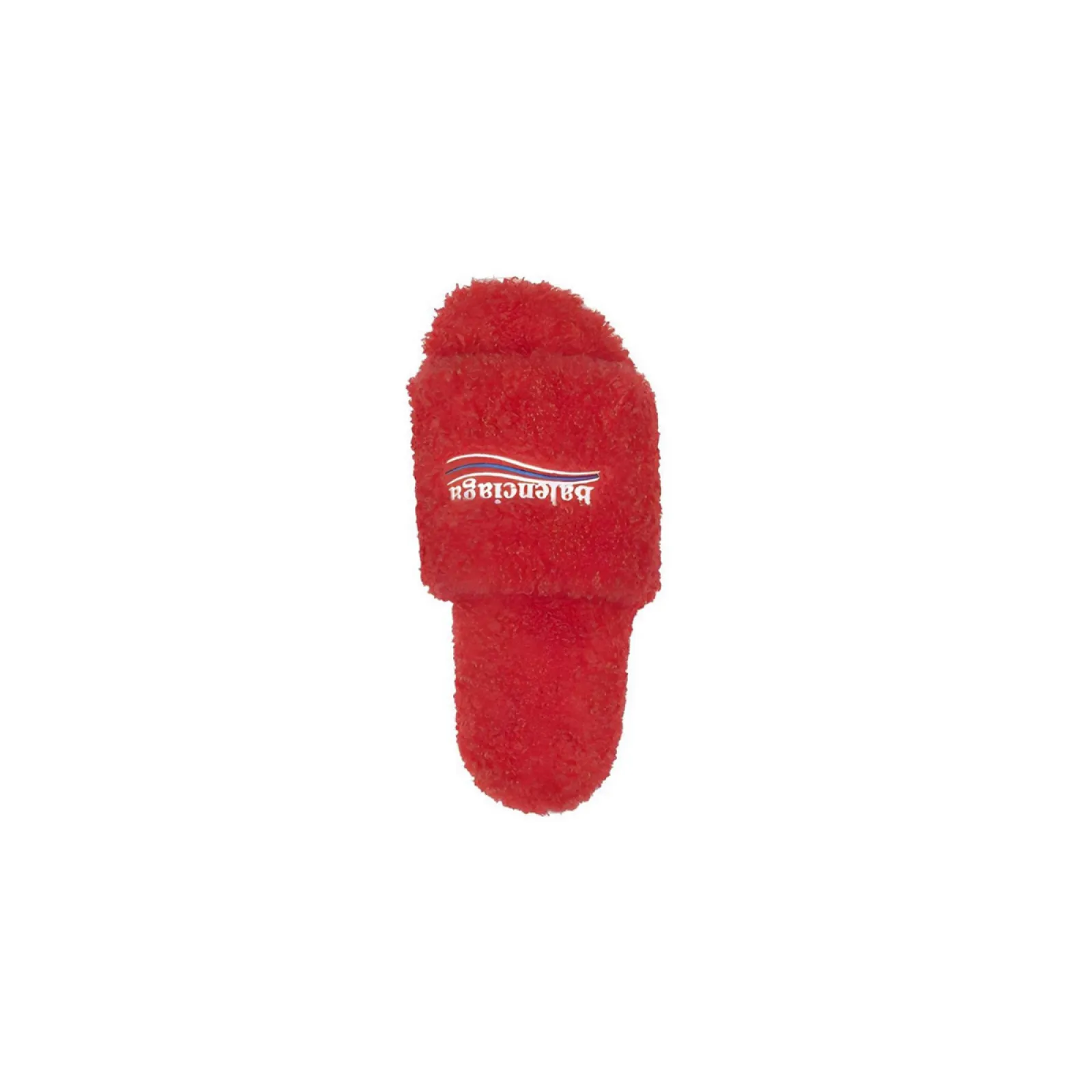 Balenciaga Furry Slide Red White