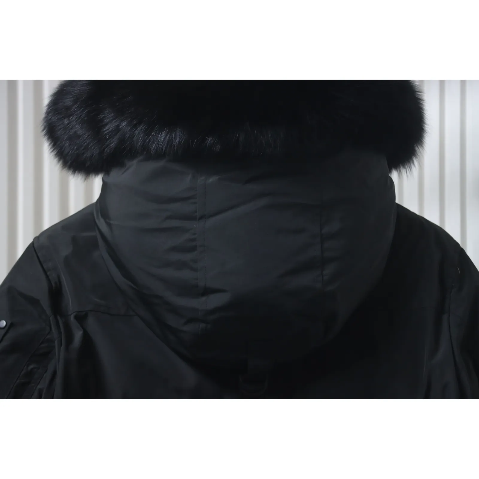 Moose Knuckles Onyx Shearling Big Rider Parka Black