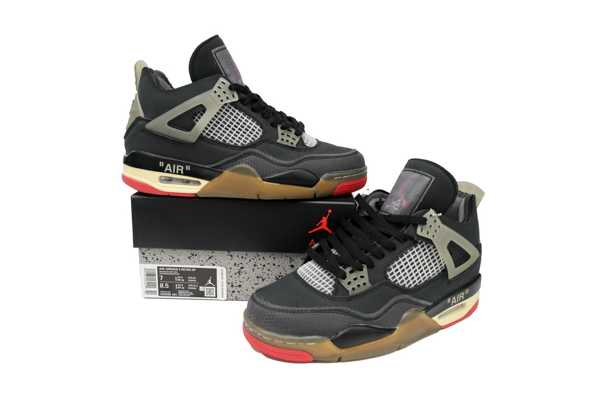 OFF White x Air Jordan 4 Bred CV9388-001