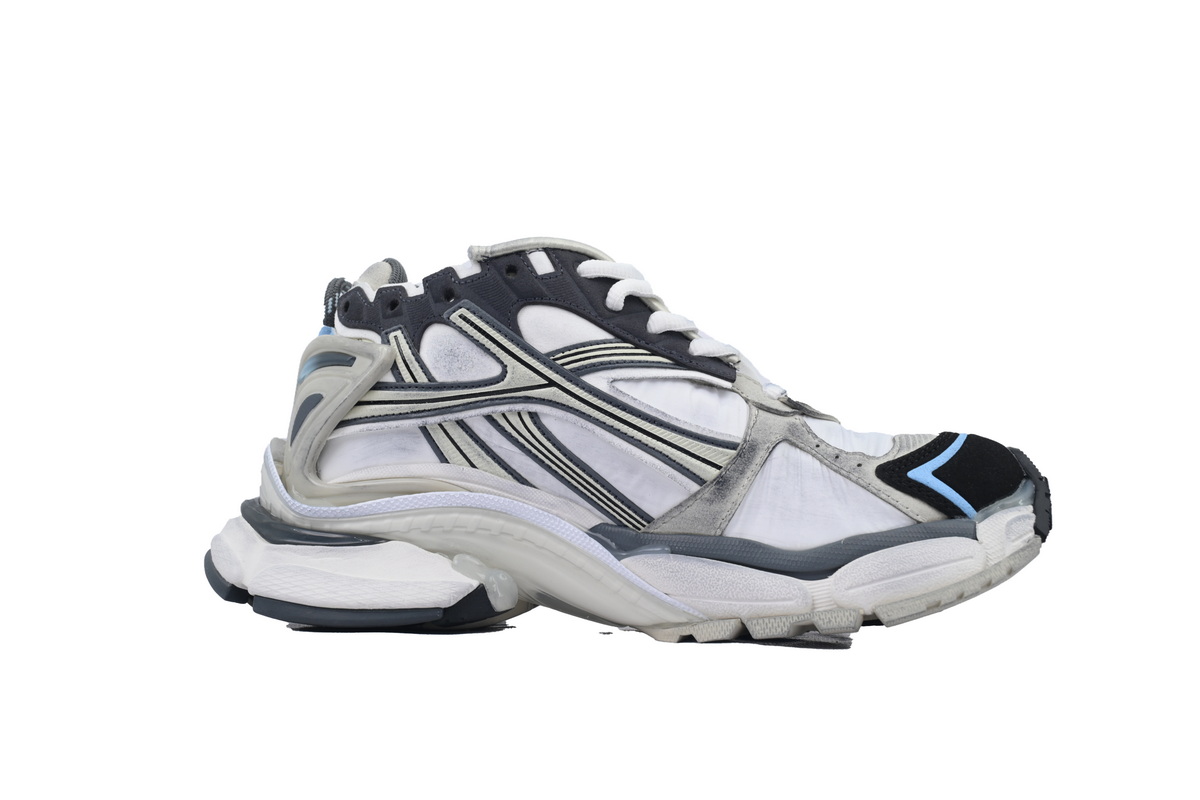 Balenciaga Runner Sneaker White Black Blue 772767 W3RNY 0623 - ogsneaker