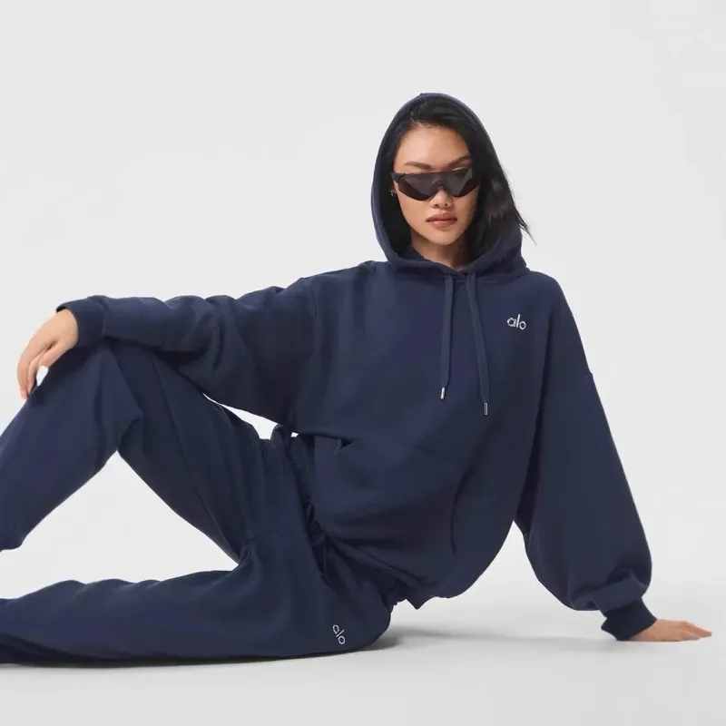 Alo Yoga Accolade Full Zip Tracksuit Blue
