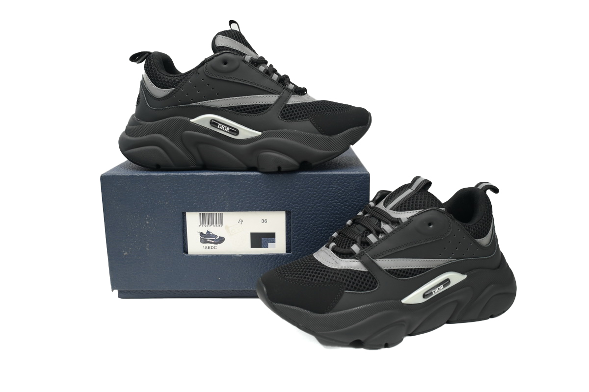 Dior White Blue Black B22 Sneakers Black