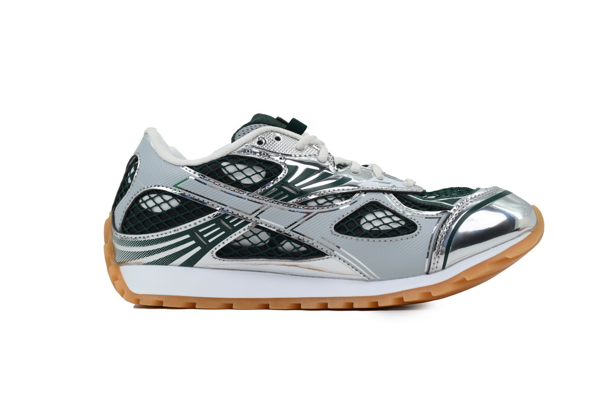 BOTTEGA VENETA Orbit Sneakers Dark Green Silver - ogsneaker