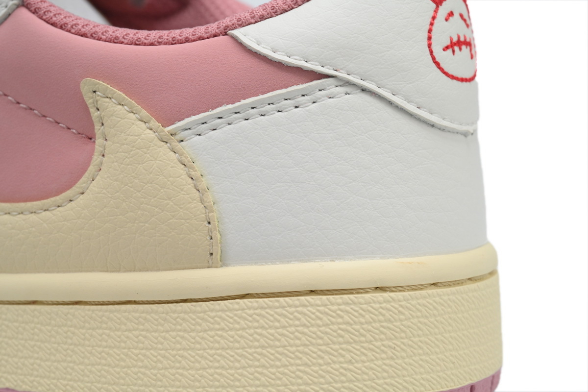 Travis Scott x Air Jordan 1 Low OG White Pink DM7866-600