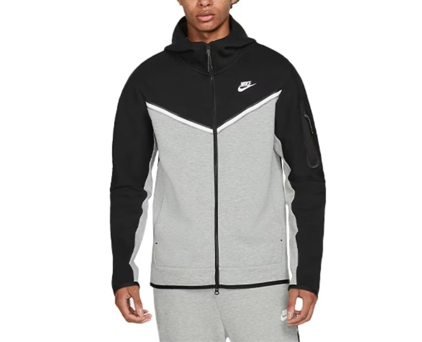 Nike Sportswear Tech Fleece Hoodie & Joggers Set Black Grey 1005-CU4489