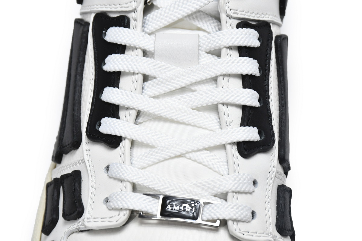 Amiri Skel Top Low White Black White