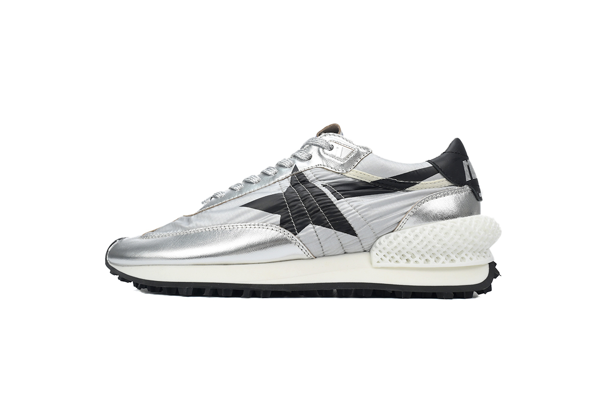 Golden Goose Marathon Shoes Black Silver