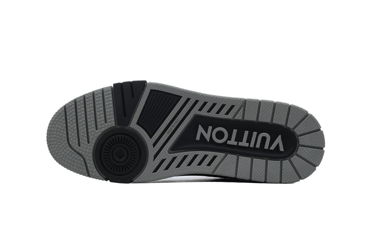 Louis Vuitton Trainer Black Silver Rhinestone