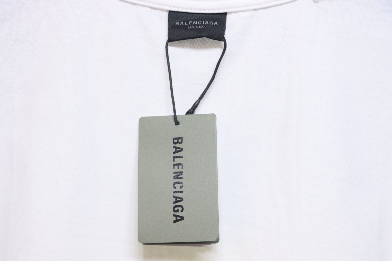 Balenciaga Logo Lettering Short Sleeve Vest White