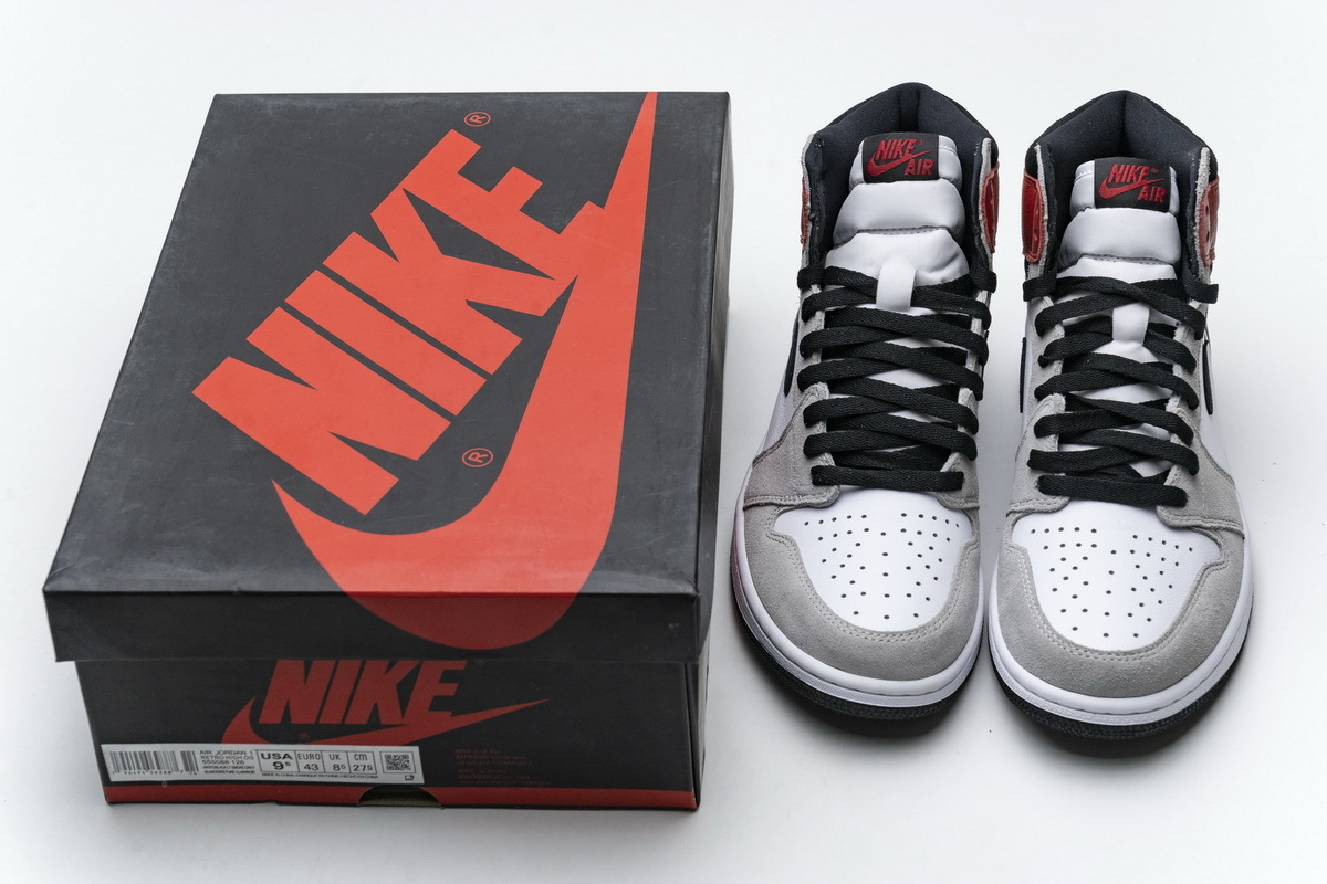 Air Jordan 1 High Smoke Grey Red 555088-126