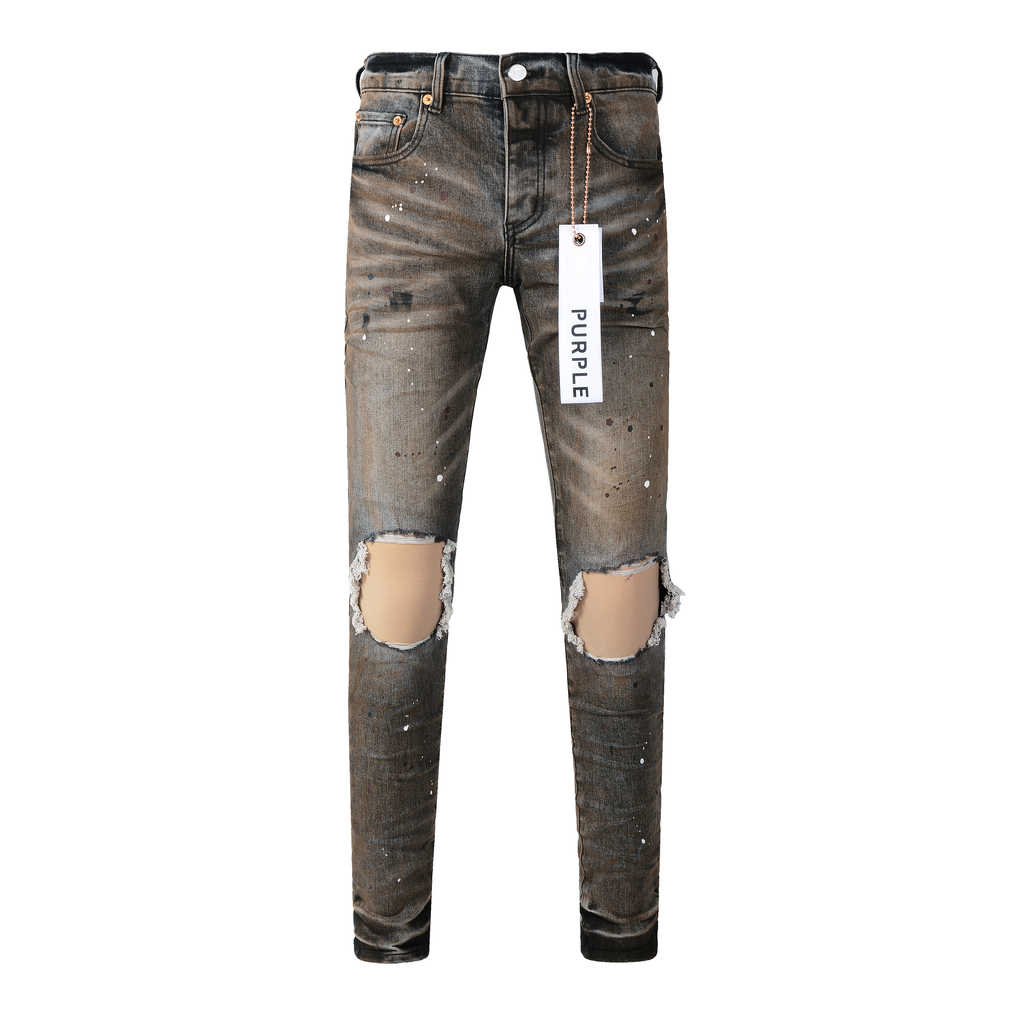 Purple Jeans Dark brown 018