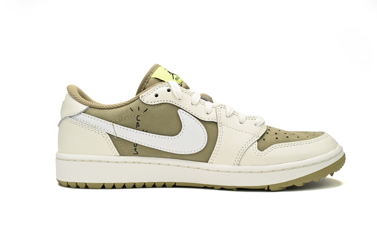 Travis Scott x Air Jordan 1 Low Golf Olive FZ3124-200