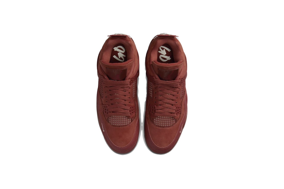 Air Jordan 4 Retro OG Brick by Brick x Nigel Sylvester Orange Brown HF4340-800