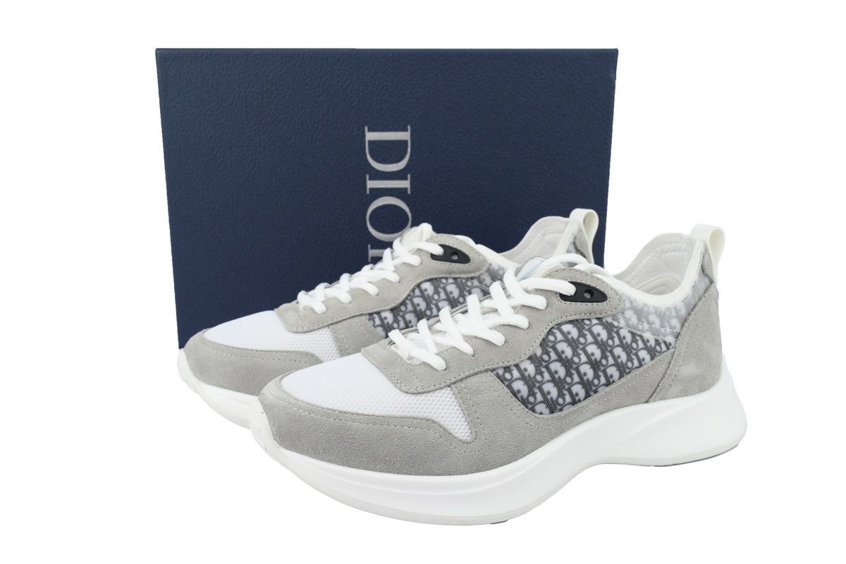 Dior B25 Runner Gray Suede 3SN283ZMI_H865