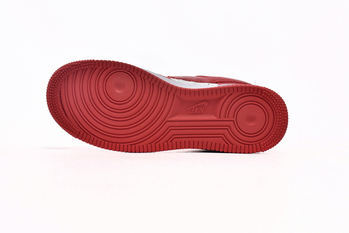 Louis Vuitton Nike Air Force 1 Low By Virgil Abloh White Red