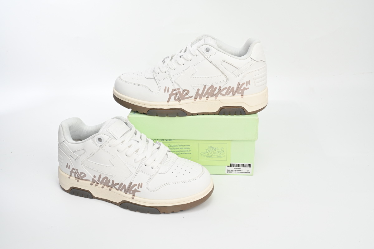 OFF-WHITE Out Of Office Beige Gray OMIA189 C99LEA00 30117